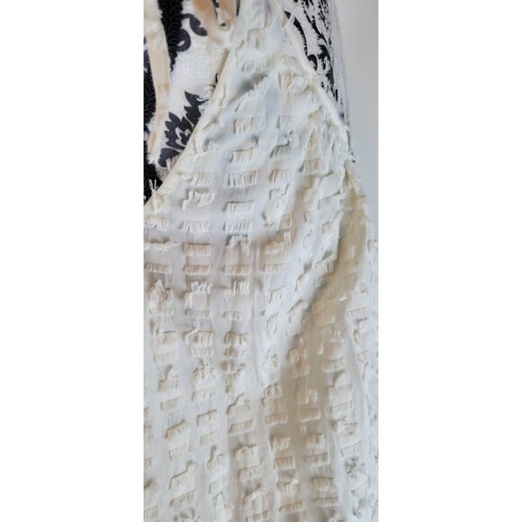 Madewell Antropology Dress Womens/ Embroidered Details and Straps Color Beige - Picture 5 of 12